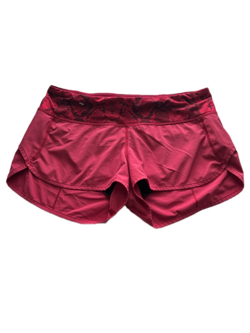 lululemon athletica Women's Split Hem Running Shorts in Raspberry